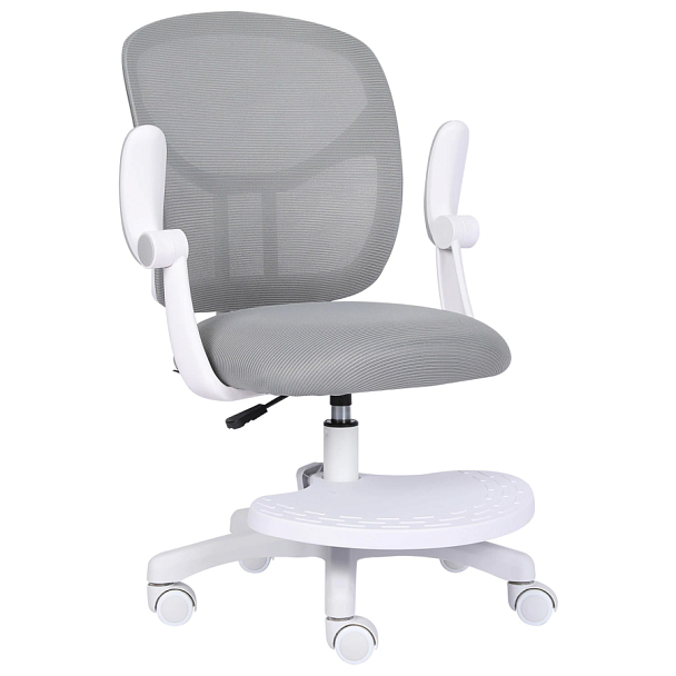 Кресло детское с подставкой для ног BRABIX "Toy MG-205", сетка/ткань TW, серое, 533153 - Вид 4