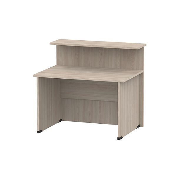 Стойка ресепшн прямая СР-120/80 ясень шимо светлый - Вид 2