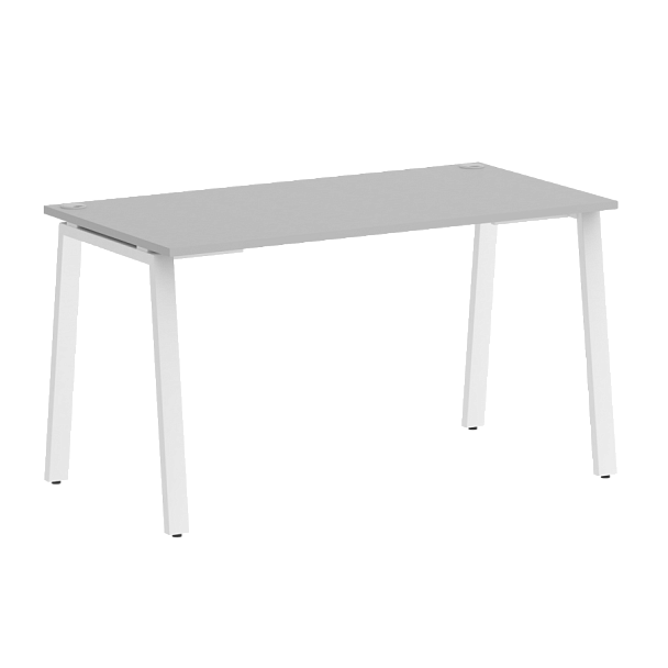 Home Office Стол письменный VR.SP-3-138.A Серый/Белый металл 1380*720*750 - Вид 1