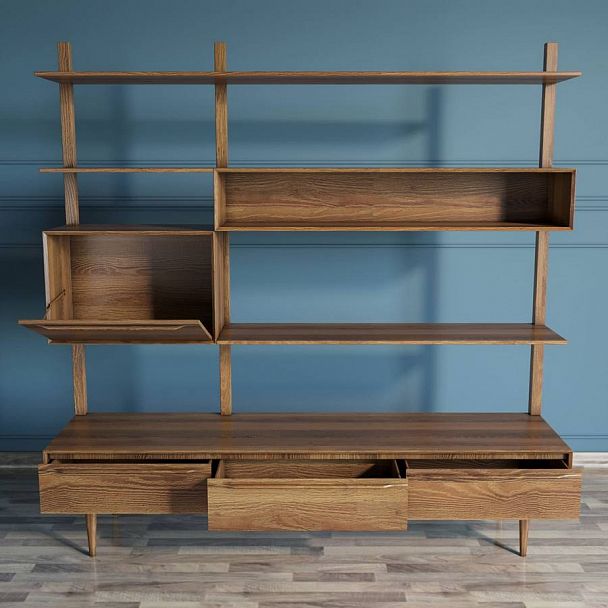 Стеллаж "Bruni" с ящиками BR-20 - Вид 2