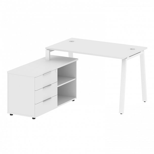 Рабочая станция "Metal System" БА.РС-СТС-2.2 белый - Вид 2