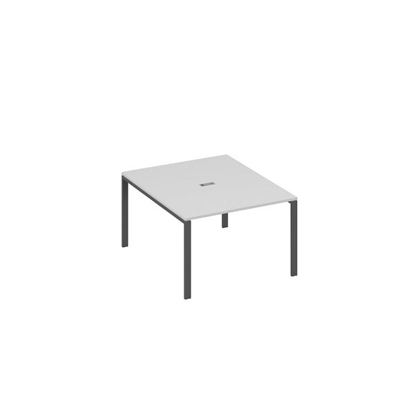Стол 120 для переговорной металлокаркас UNO A4 А4 Б1 134 БП серый / металлокаркас антрацит - Вид 1