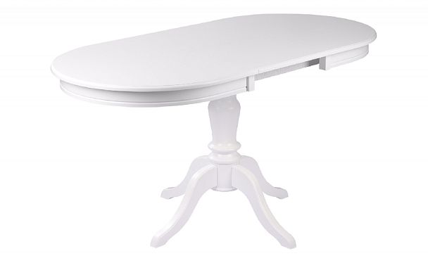 Обеденная группа стол Анфея 110(150)х75х76 Белый и 4 стула Арктос Белый/Бирюзовый жаккард - Вид 4