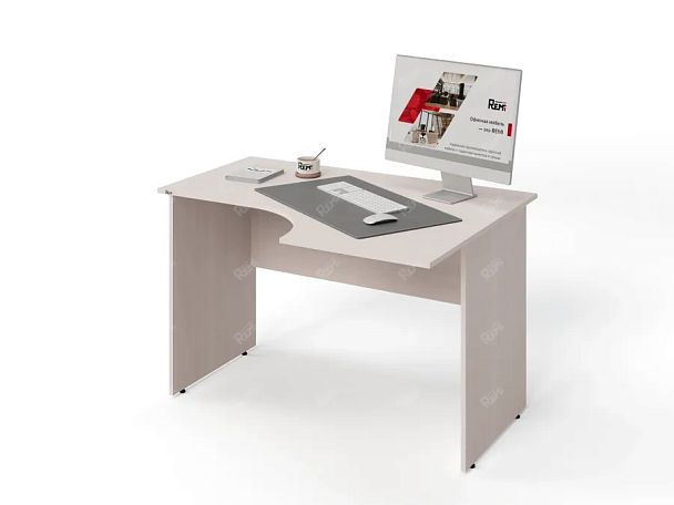 ЛАЙТ / LIGHT RLG004-12x9R Угловой стол 120x90x75 Дуб Молочный - Вид 4