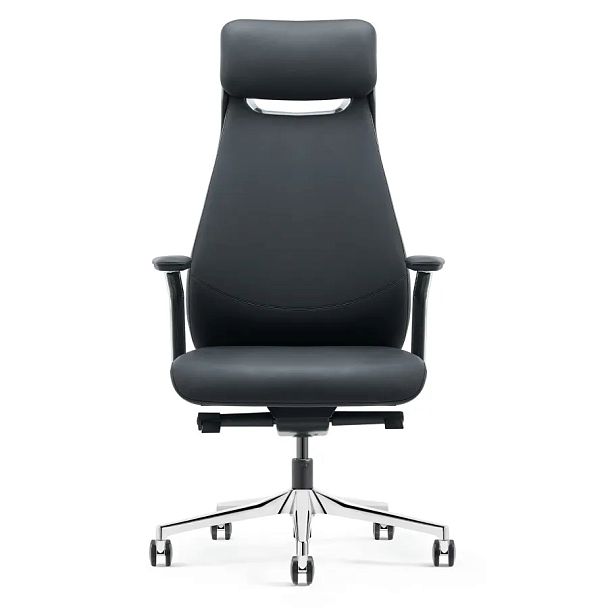 Кресло HAWASAN (ХАВАСАН) PREMIUM EX-830 X-ONE, синхромеханизм, алюминий, экокожа, черное, 533239 - Вид 4