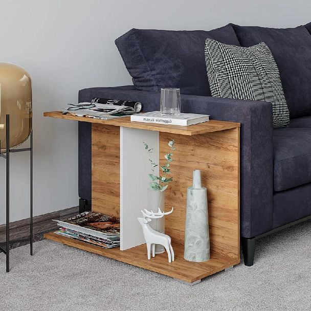 Полка Ион 3 крафт/белый - Вид 2