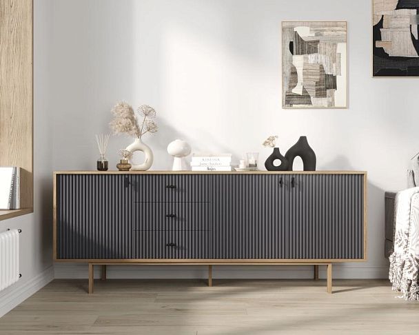 Комод с тремя дверками и тремя ящиками Emerson арт EM07/7024/L - Вид 5