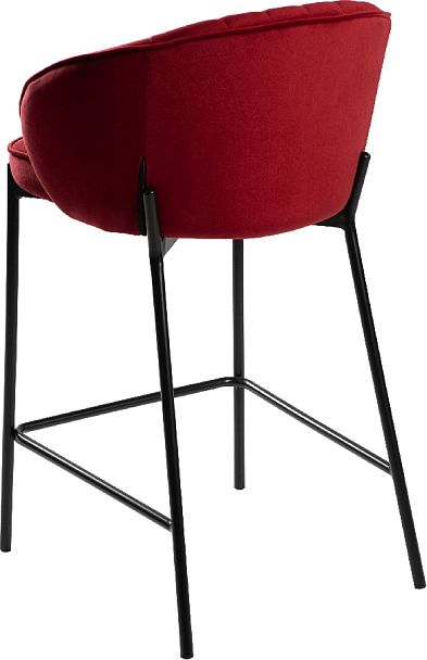 Полубарный стул Миэль бордовый/черный - Вид 5