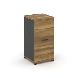 Concept Шкаф 1 узкая секция, 2 ниши CN.STU-213 A Сандал Янтарный/Антрацит/Металл Антрацит 420*420*818 - Фото предпросмотра