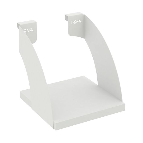 Навесные полки. Кронштейны+ЛДСП полка 200мм MAN-41-2 Белый бриллиант/Белый металл 200*220*200 - Вид 1