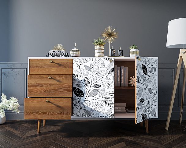 Комод "Berber" с двумя дверками и ящиками 9 принт - Вид 5