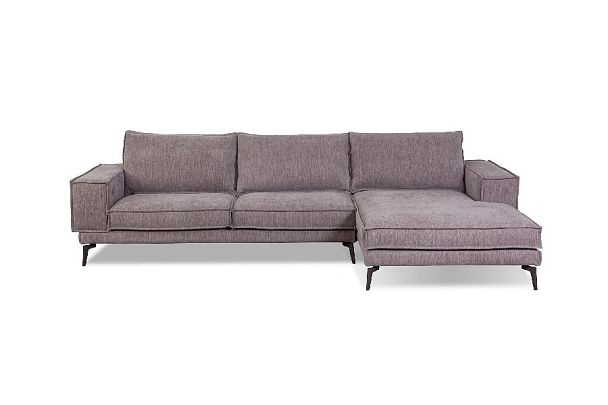 Диван ENZO с шезлонгом, рогожка, бежевый - Вид 10