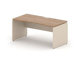 RAC002-16x8 ACCORD Стол симметричный, без заглушек 1600х800х735 Акация Шеффилд/Серый камень - Фото предпросмотра