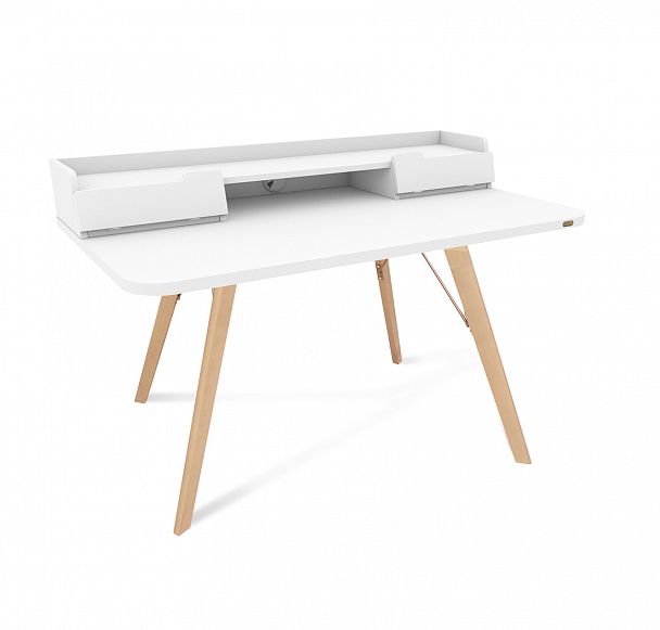 Столешница с ящиками Sheffilton SHT-TT31 120/65 ЛДСП белый шагрень - Вид 9