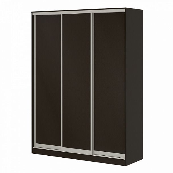 Шкаф купе 1,8 с тремя дверями из ЛДСП "Система-M" ПК-ШК-КМШ240х180Д3-В1-179 дуб ферраре - Вид 1