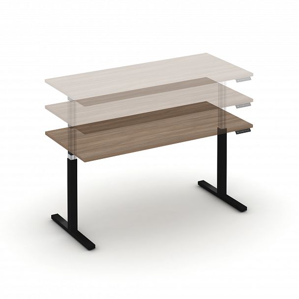 Стол электроподъемный "MOVE UP" MV.SE-4,7 Черный металл / Дуб Аризона - Вид 4