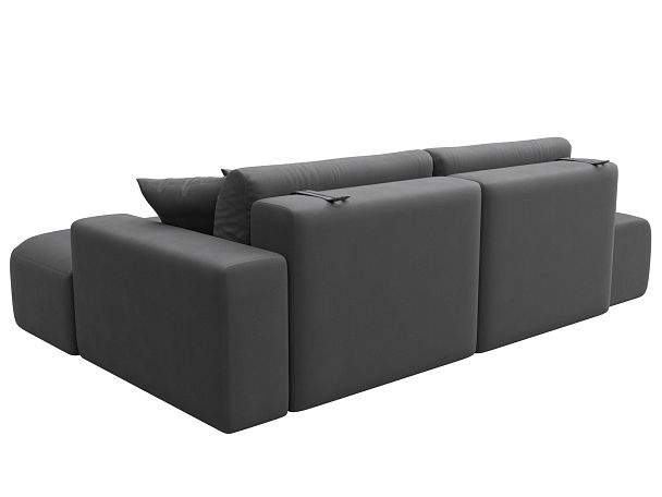 Диван угловой Лига-036 НПБ Модерн правый угол Искусственная замша серый - Вид 6