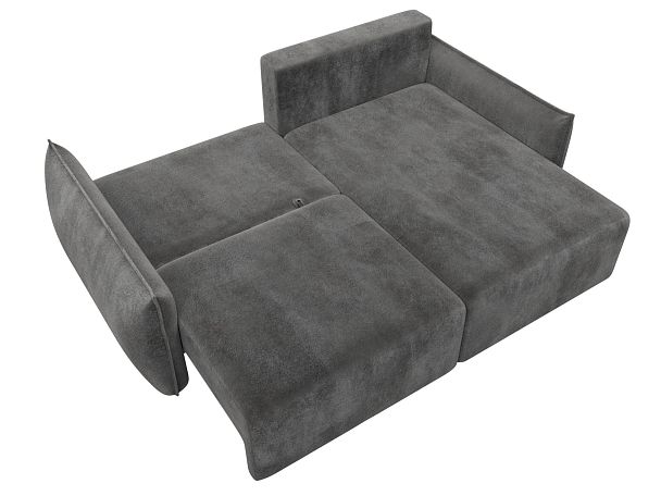 Диван угловой Лига-051 НПБ угол универсальный Велюр серый - Вид 8
