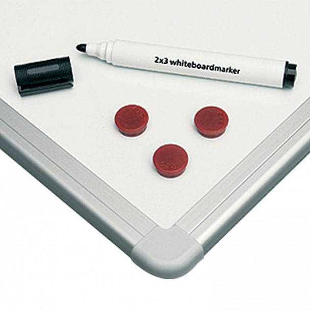 Доска магнитно-маркерная 100x200 см, алюминиевая рамка, 2х3 OFFICE, (Польша), TSA1020 - Вид 4