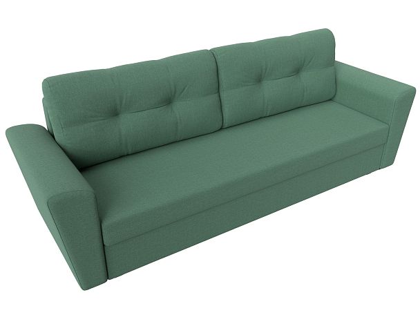 Диван прямой Амстердам Лайт Рогожка зеленый - Вид 6