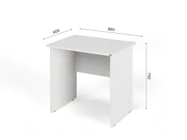 UNITY PС6-08 БЕЛЫЙ Офисный стол прямоугольный Прямой 800х600х750 - Фото предпросмотра