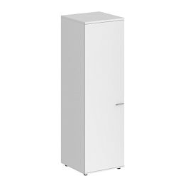 Гардероб Sigma 600х600х1955, з.ст HDF, левый / корпус: белый; фасад: белый - Фото предпросмотра