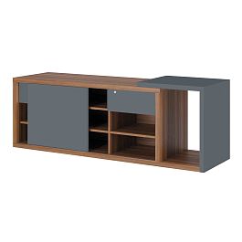 Креденция тип 1 левая Zion 189x57x69 орех селект - Фото предпросмотра