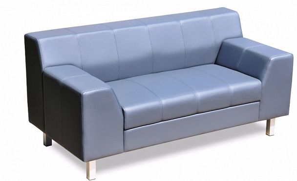 Лима Диван двухместный (1520х770х750) Best 77 серый "Мягкая мебель для кабинета" ТК-002120401753 серый - Вид 1