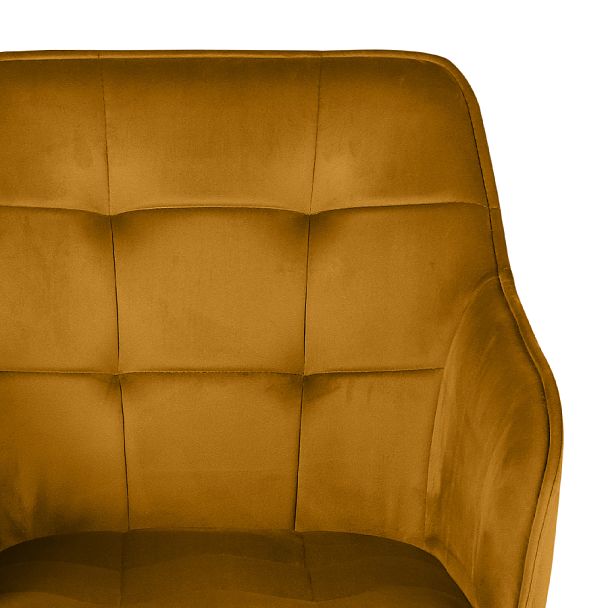 Кресло поворотное Мони, Confetti chai tea/черный - Вид 9