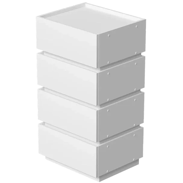 Тумба универсальная модульная Анна, белый - Вид 4