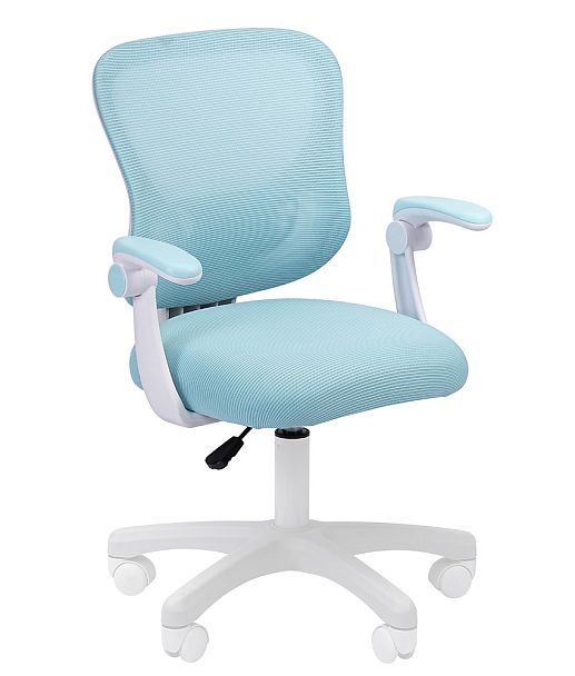 Кресло CHAIRMAN KIDS CH106, ткань/сетка, голубой - Вид 1