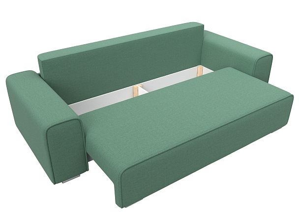Диван прямой Лига-029 Рогожка зеленый - Вид 7