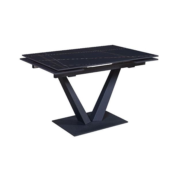 Стол раскладной Malibu (120+30+30), керамика матовая Black Gold - Вид 1
