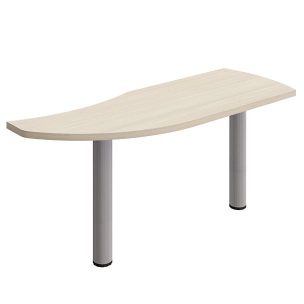 Брифинг-приставка на 2 металлических опорах "Борн" В 300-003 дуб шамони - Вид 1