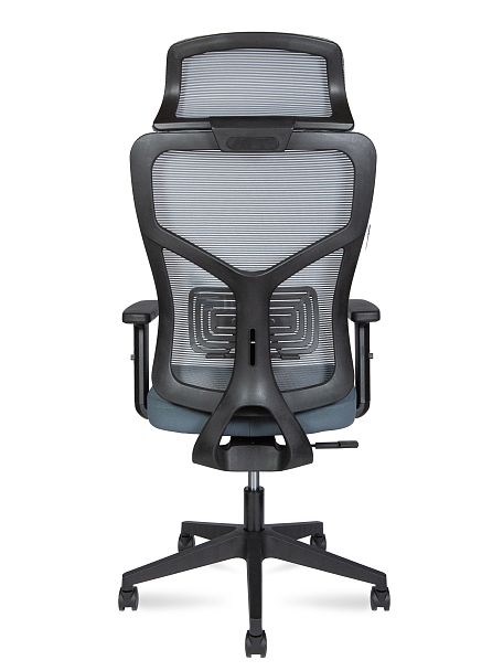 Кресло офисное  Asper / черный пластик  /  серая сетка / серая ткань - Вид 5