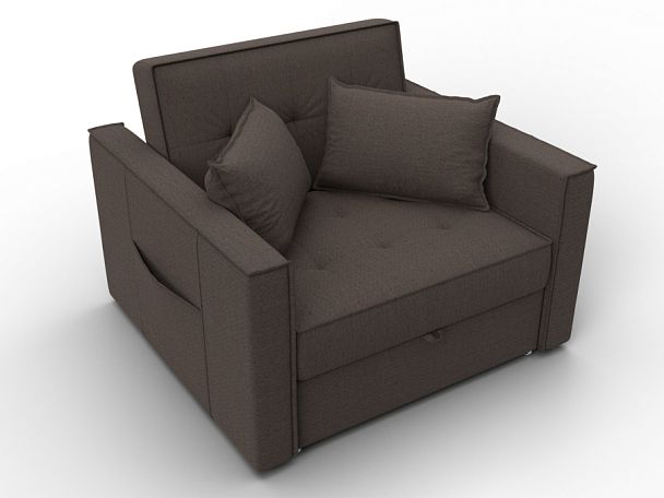 Кресло-кровать Лига-104 (80) Рогожка коричневый - Вид 6