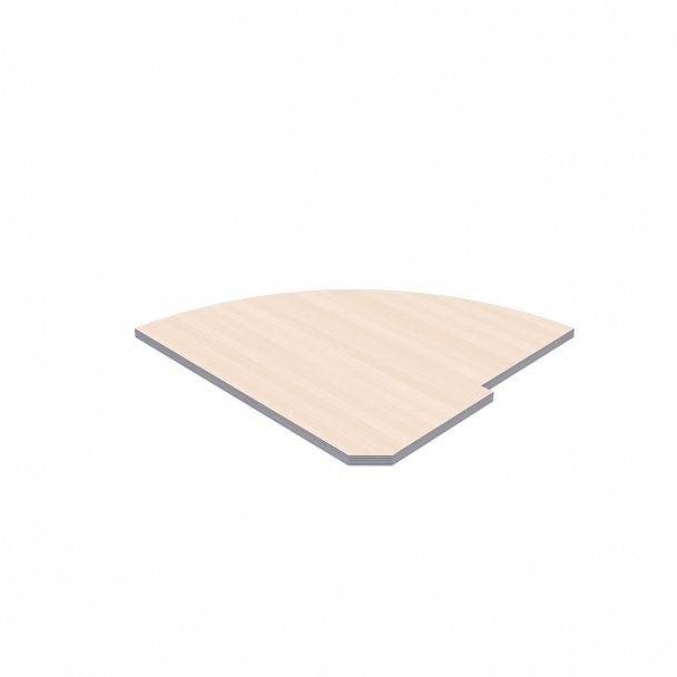 Полка завершающая для угловой стойки "Imago" РС-5.2 клен/металлик - Вид 1