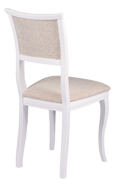 Обеденная группа стол Арей 160(210)х90х76 Белый и 4 стула Камир Белый/Кремовая рогожка - Вид 9