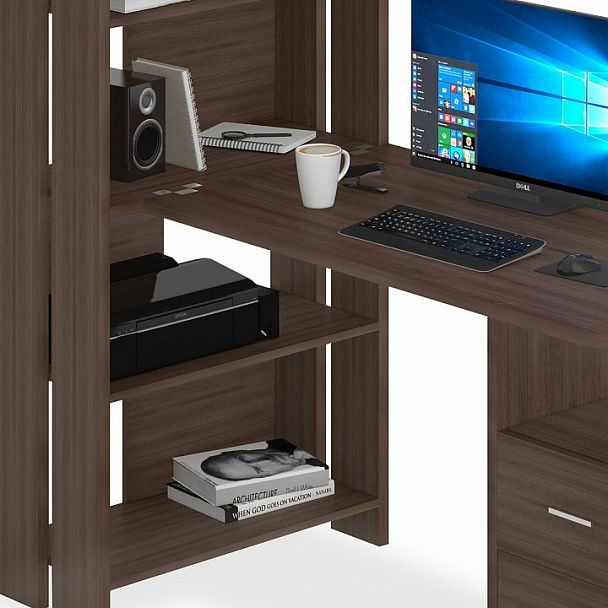 Стол компьютерный Домино Lite СТЛ-ОВ+С120Р Шамони - Вид 4