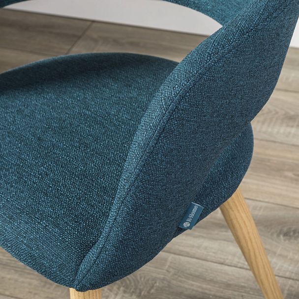 Кресло Hugs синий/нат.дуб - Вид 15