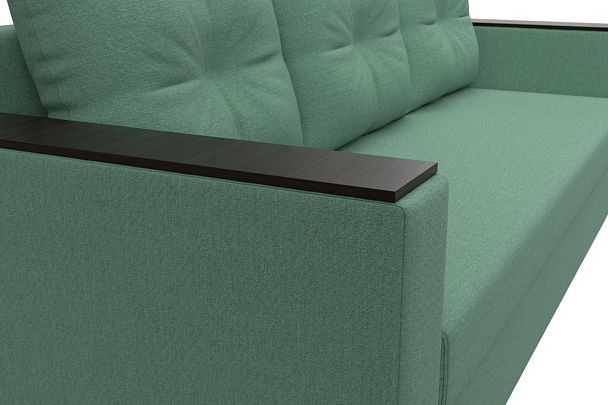 Диван прямой Атланта Лайт без стола Рогожка зеленый - Вид 4