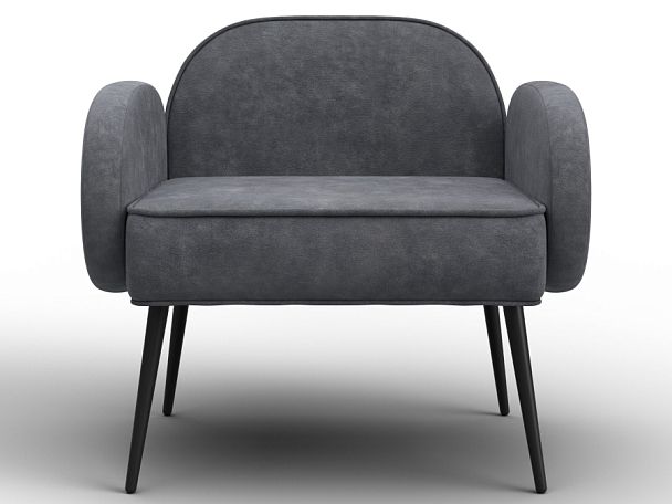 Кресло Лига-086 Велюр серый - Вид 2