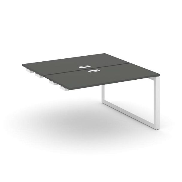 Style Project Next Стол-приставка к опор. элем. SN-59O.DPRS-021 Антрацит/Металл Белый/Белый Заглушка 980*1632*750 - Вид 1