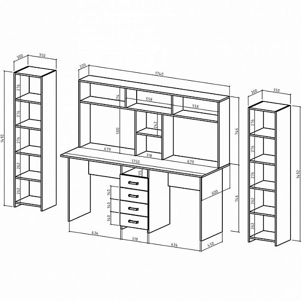 Рабочее место Лайт-11 СН - Вид 2