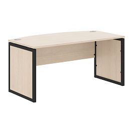 Стол руководителя XQPET 169 Бук Тиара/Антрацит 1600х867х750 XTEN-QP - Фото предпросмотра