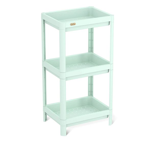 Стеллаж Sheffilton SHT-SS25-3 пастельно-зелёный - Вид 2