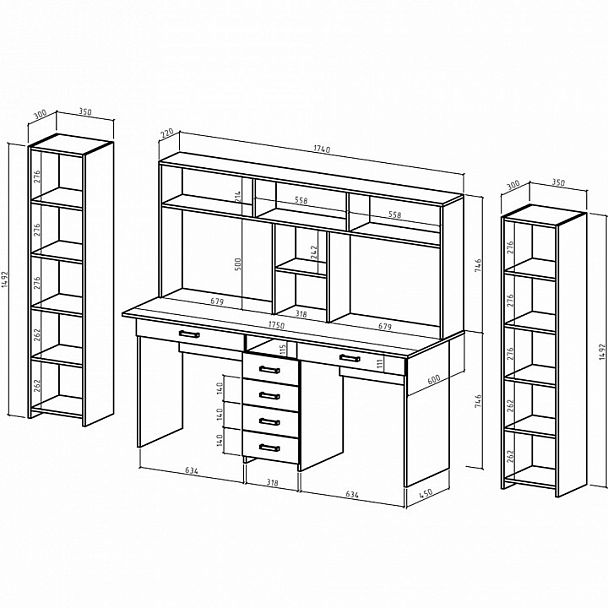 Рабочее место Лайт-11Я СН - Вид 2