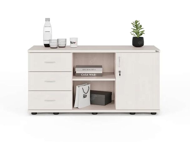 ЛАЙТ / LIGHT RLG023-120x45 Тумба 4 ящика 120x45x60 Дуб Молочный - Вид 2