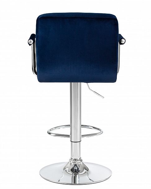 Стул барный DOBRIN KRUGER ARM (синий велюр (MJ9-117)) - Вид 5