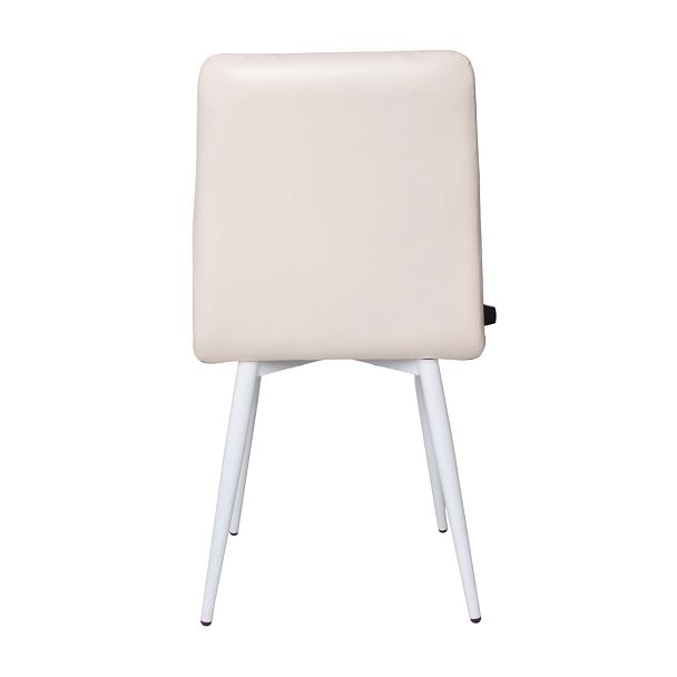 Стул Olys, кожзам Марвелл крем, ножки металл 32*18 RAL 9003 муар - Вид 9